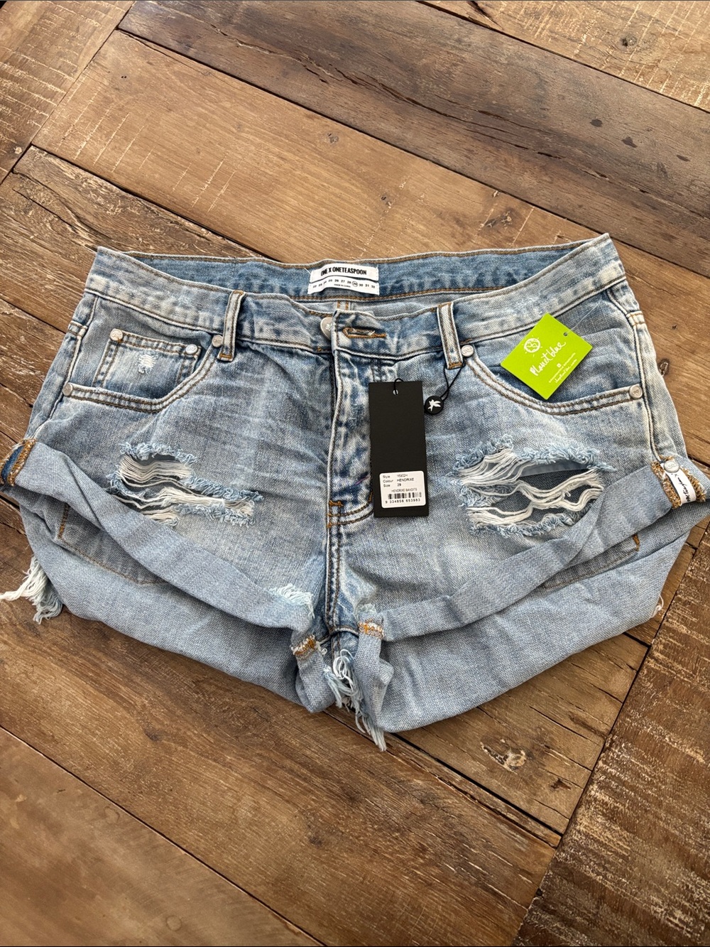 One X Oneteaspoon Distressed Jean Shorts NWT